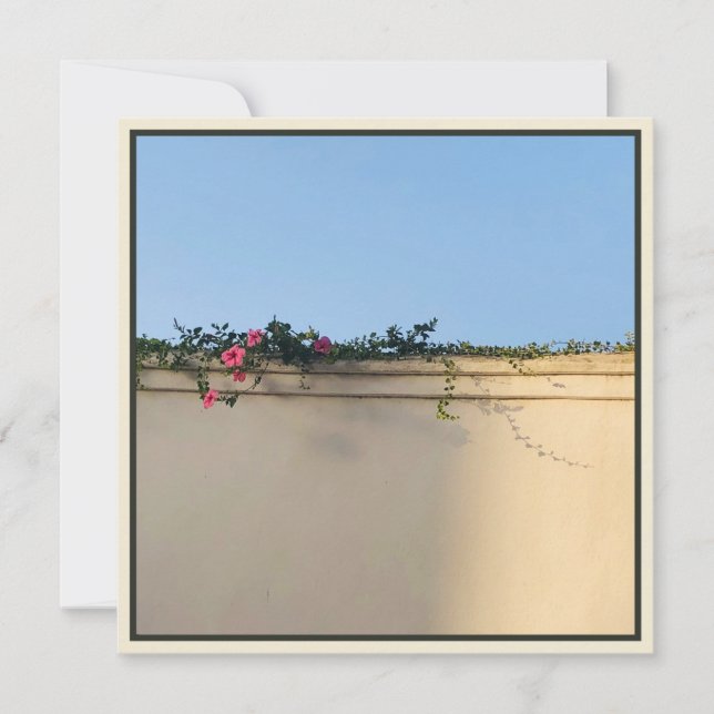 Calm Moment Photo Thank You Card (Front)