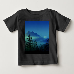 CALM MOUNTAIN MIDNIGHT FOREST   BABY T-Shirt