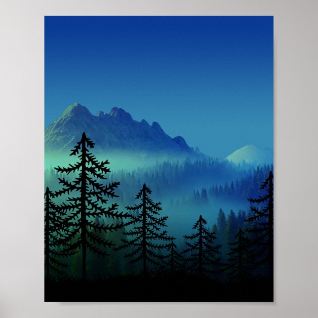 CALM MOUNTAIN MIDNIGHT FOREST  POSTER (Front)
