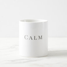 Calm Mug – Minimal Typography Design