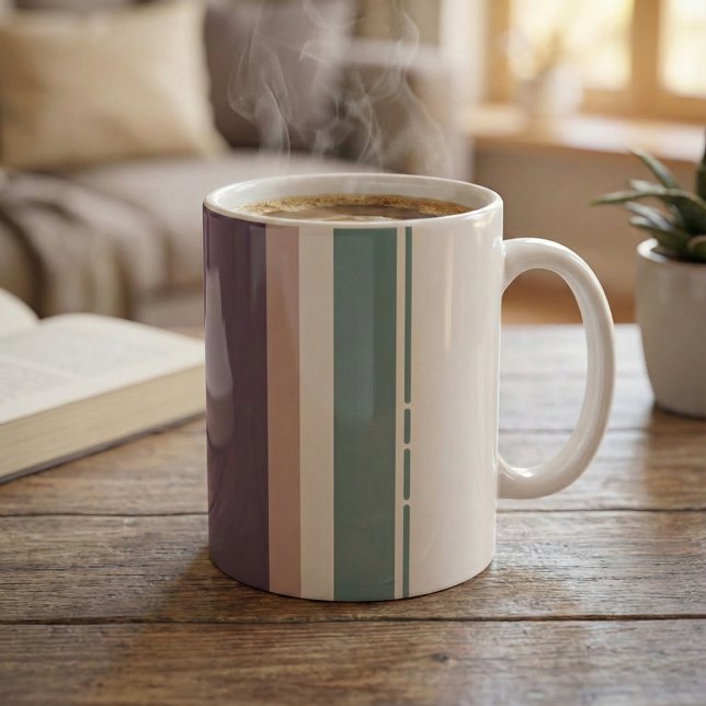 Calm Neutral Stripes – Modern Minimal Mug (Creator Uploaded)