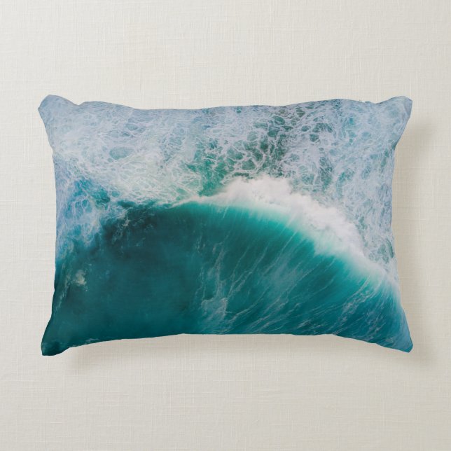 Calm ocean decorative cushion (Front)
