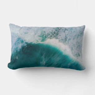 Calm ocean lumbar cushion