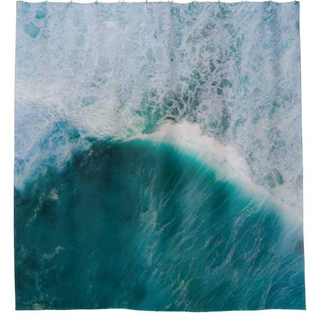 Calm ocean shower curtain (Front)