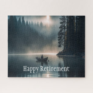Calm Peaceful Lake Retirement Birthday Jigsaw Puzzle