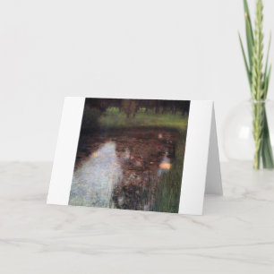 Calm Pond on Kammer Castle Grounds, Gustav Klimt Card