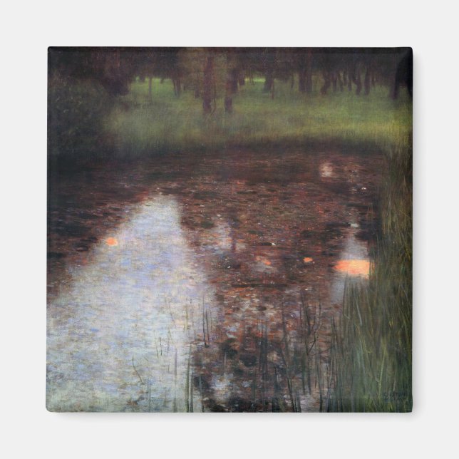 Calm Pond on Kammer Castle Grounds, Gustav Klimt Magnet (Front)