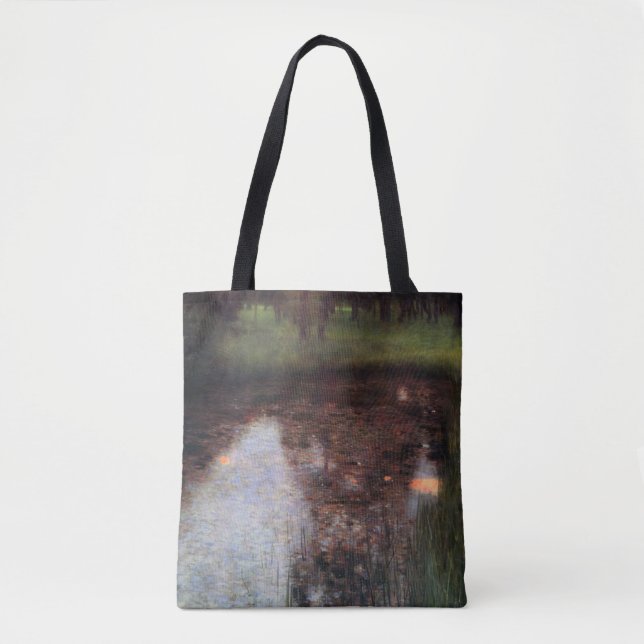 Calm Pond on Kammer Castle Grounds, Gustav Klimt Tote Bag (Front)