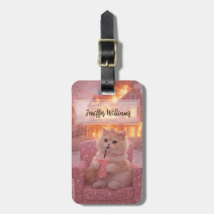 Calm Princess Cat During Total Chaos               Luggage Tag