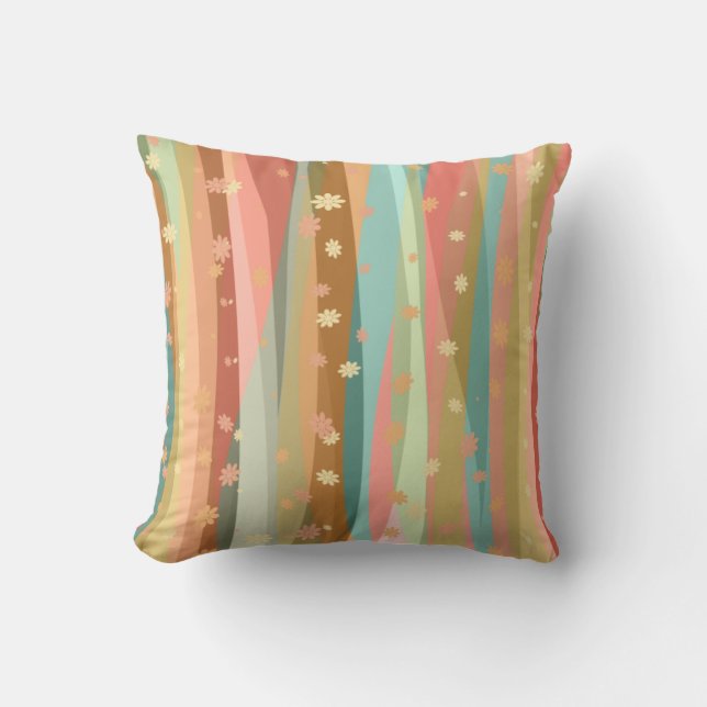 Calm Relaxing Flowers Cushion (Front)