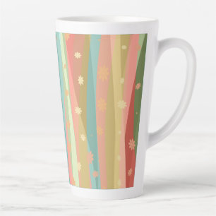 Calm Relaxing Flowers Latte Mug