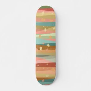Calm Relaxing Flowers Skateboard