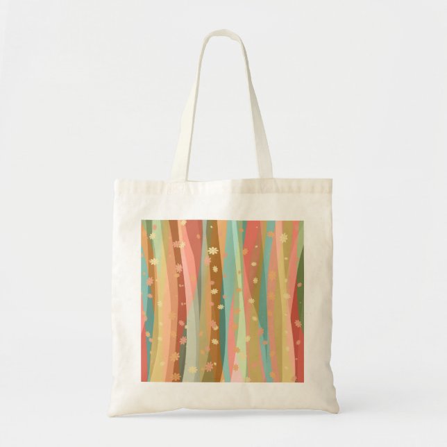 Calm Relaxing Flowers Tote Bag (Front)