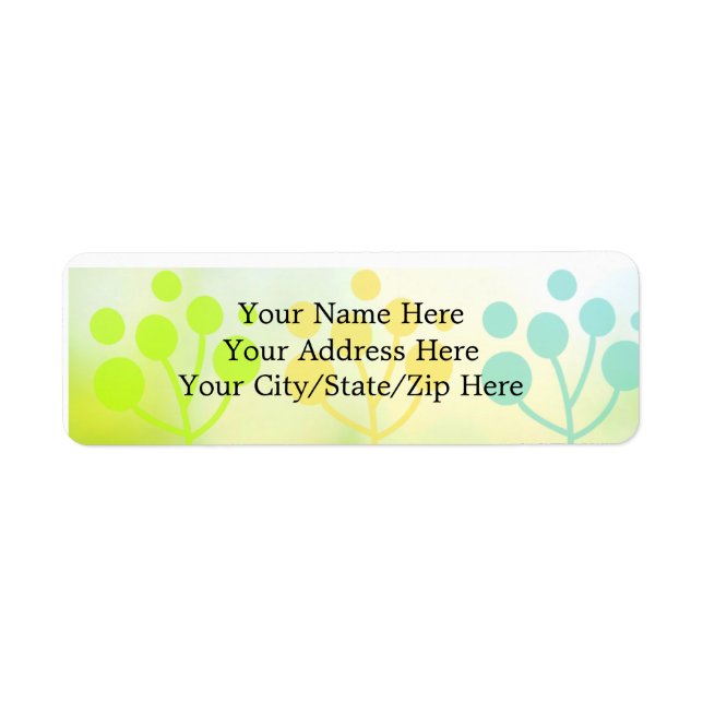 Calm Return Address Labels (Front)