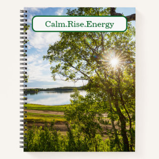 Calm Rise Energy Lakeside Sunburst Notebook