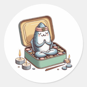 Calm Sardine Zen Master Sticker
