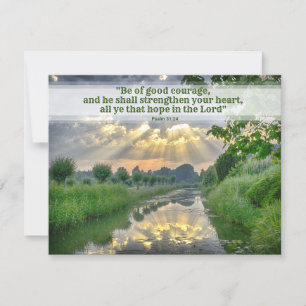 Calm Scene Christian Encouragement  Card