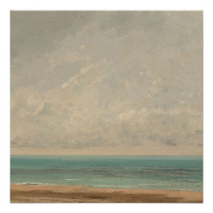 Calm Sea 1866 Gustave Courbet National Gallery Poster