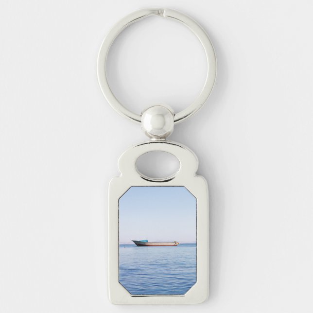 Calm sea boat key ring (Front)