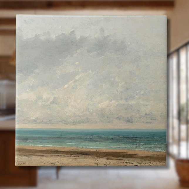 Calm Sea – Gustave Courbet Ceramic Tile (Creator Uploaded)