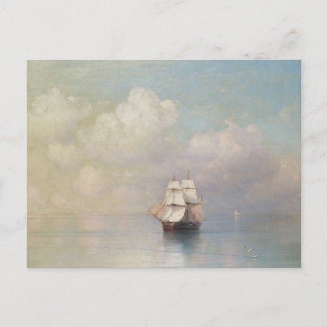 Calm Seas Ivan Aivazovsky seascape waterscape sea Postcard (Front)