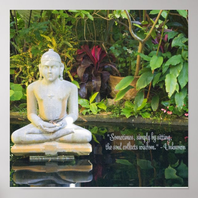 Calm Serenity Buddah Zen Poster (Front)