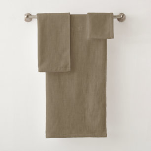 Calm & simple brown textured background bath towel set
