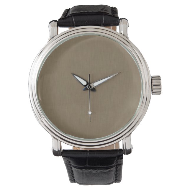 Calm & simple Brown textured background  Watch (Front)