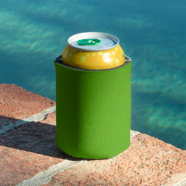 Calm & simple lime green textured background  can cooler (In Situ Pool)