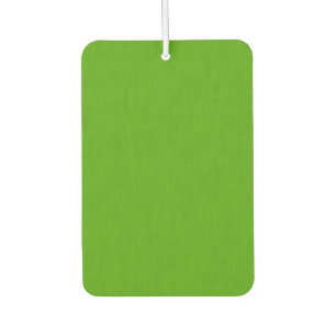 Calm & simple lime green textured background  car air freshener