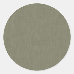 Calm & simple olive green textured background  classic round sticker