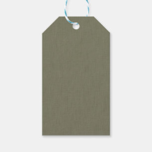 Calm & simple olive green textured background gift tags