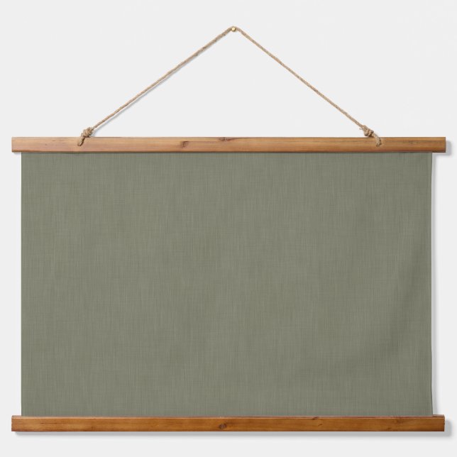Calm & simple olive green textured background  hanging tapestry (Front)