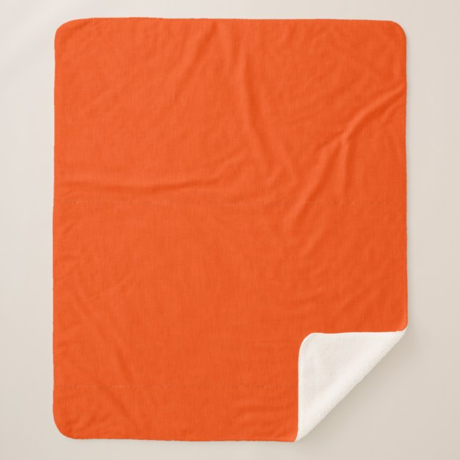 Calm & simple orange textured background  sherpa blanket (Front)