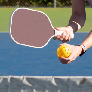 Calm & simple pink textured background pickleball paddle