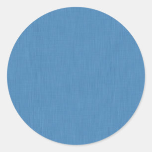 Calm & simple plain blue textured background classic round sticker