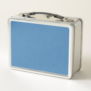 Calm & simple plain blue textured background metal lunch box