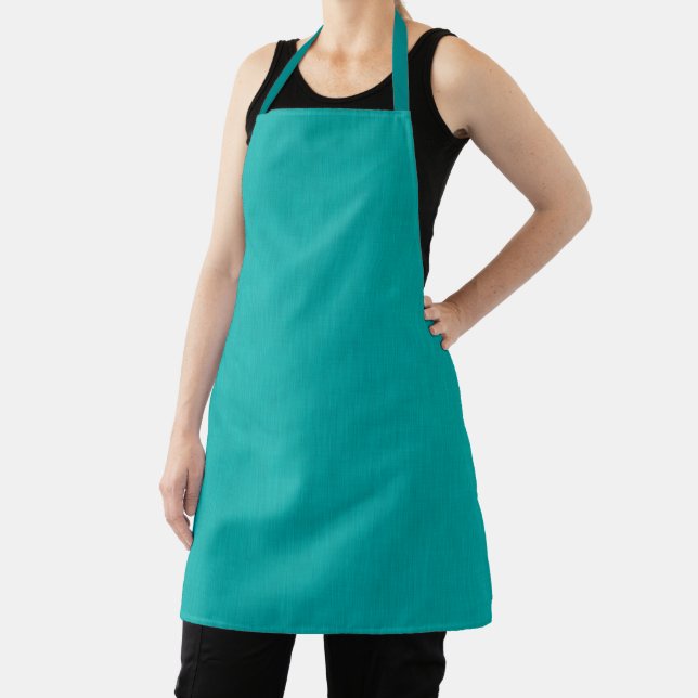 Calm & simple  Turquoise textured background  Apron (Insitu)