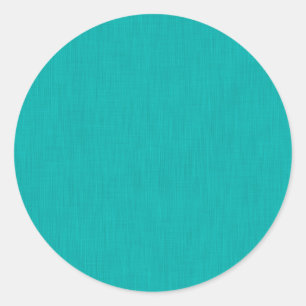 Calm & simple Turquoise textured background Classic Round Sticker