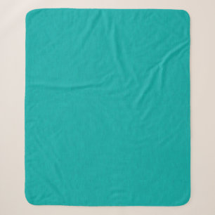 Calm & simple Turquoise textured background Sherpa Blanket
