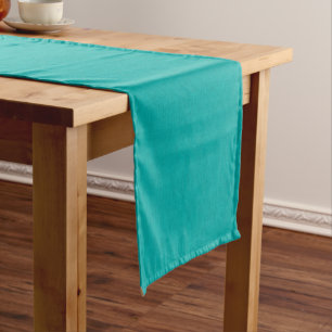Calm & simple Turquoise textured background Short Table Runner