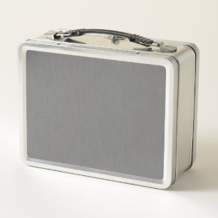Calm & simple visual gray textured background metal lunch box