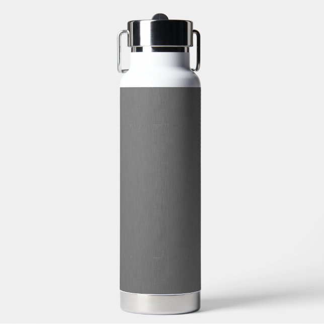 Calm & simple visual gray textured background  water bottle (Front)