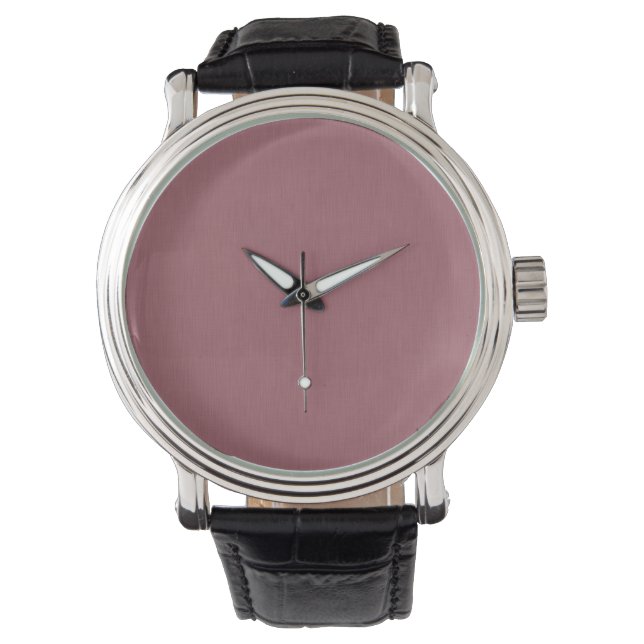Calm & simple visual mauve textured background  watch (Front)