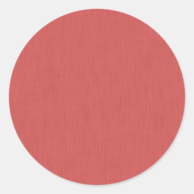 Calm & simple visual red textured background  classic round sticker (Front)