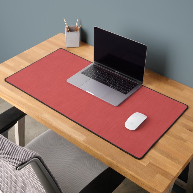 Calm & simple visual red textured background  desk mat (Office 2)