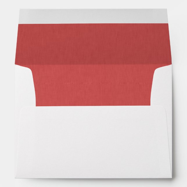 Calm & simple visual red textured background  envelope (Back (Bottom))