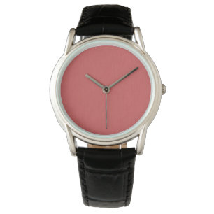 Calm & simple visual red textured background watch