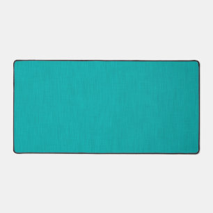 Calm & simple visual teal textured background desk mat