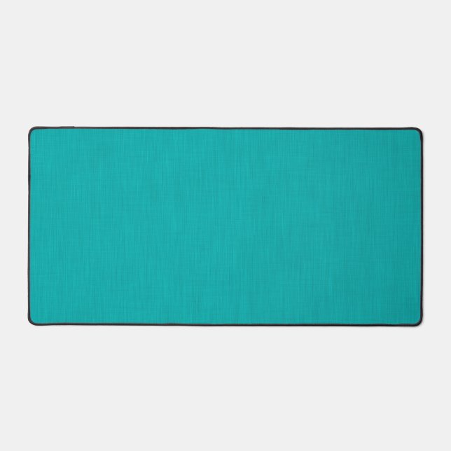Calm & simple visual teal textured background  desk mat (Front)